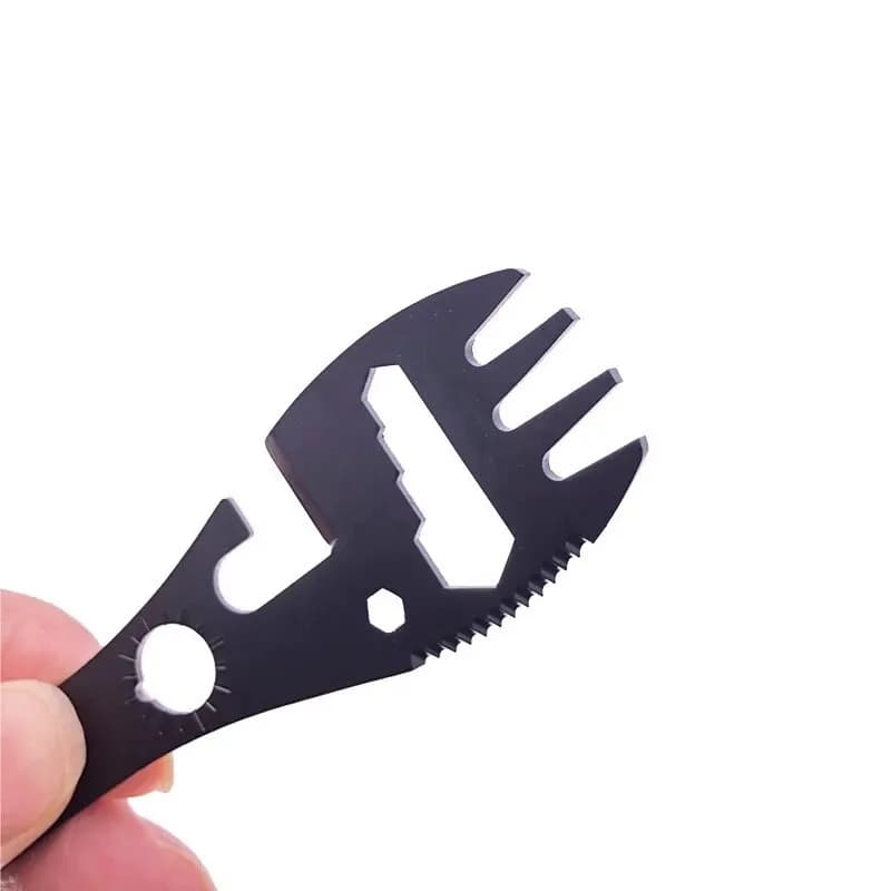 Knife with multifunctional whistle Crib bottle opener with multifunctional kitchen key for outdoor camping.