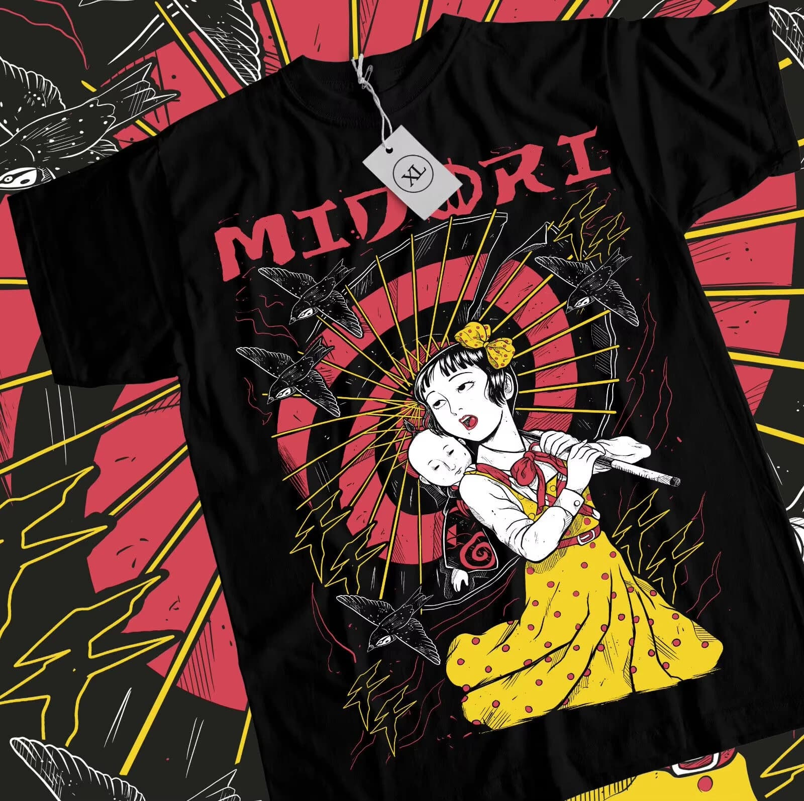 MIDORI THE CAMELLIA T-shirt da ragazza Shojo Suehiro Maruo Anime, T-shirt da uomo e donna, comoda maglietta estiva a maniche corte con collo rotondo