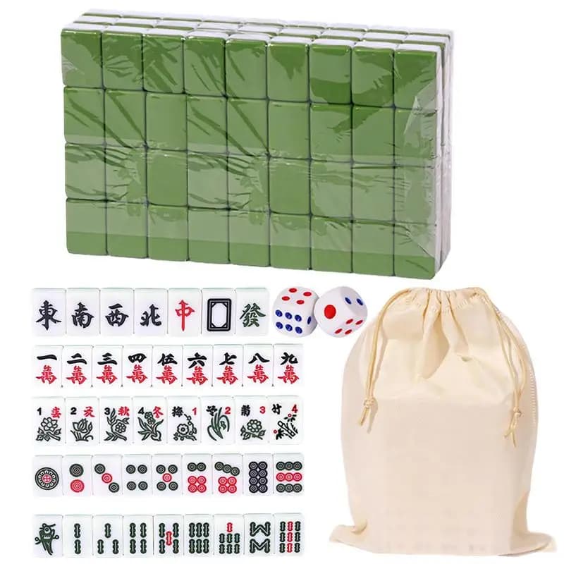 Mini Mahjong gioco da tavolo portatile da viaggio Mahjong cinese Set gioco di carte Mahjiang Tiles di piccole dimensioni