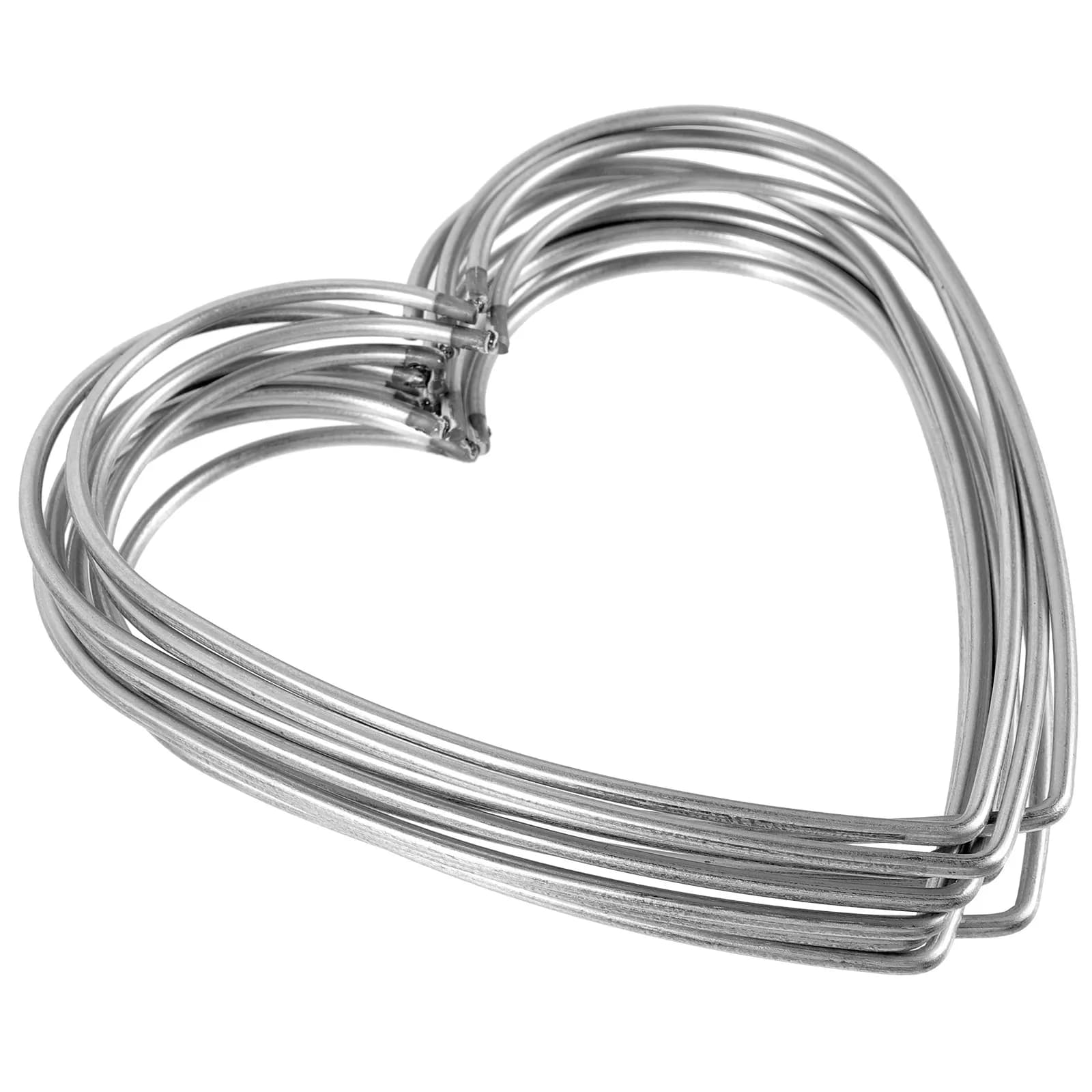 10Pcs Heart Shape Metal Dreamcatcher Rings 12Cm Heavy Duty Smooth Hoops for Handmade Cloth Accessories DIY Jewelry