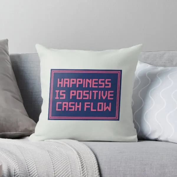 Happiness Is positivo flusso di cassa stampa fodera per cuscino decorativo in vita decorazione divano cuscini per camera da letto non includere un lato