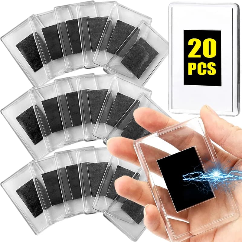Portafoto Magnetici Trasparenti, Cornici Fotografiche in Acrilico Trasparente, Supporti Magnetici Vuoti Fai-da-Te per Esposizione, Porta Immagini per Frigorifero