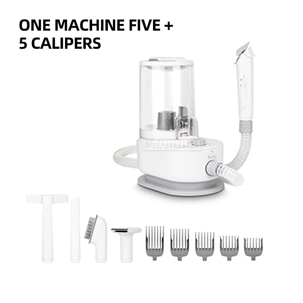 Multifunctional hair dryer 5 in 1 for dogs, cats grooming, push electric scissors, shaving, hair suction, vacuum cleaner k