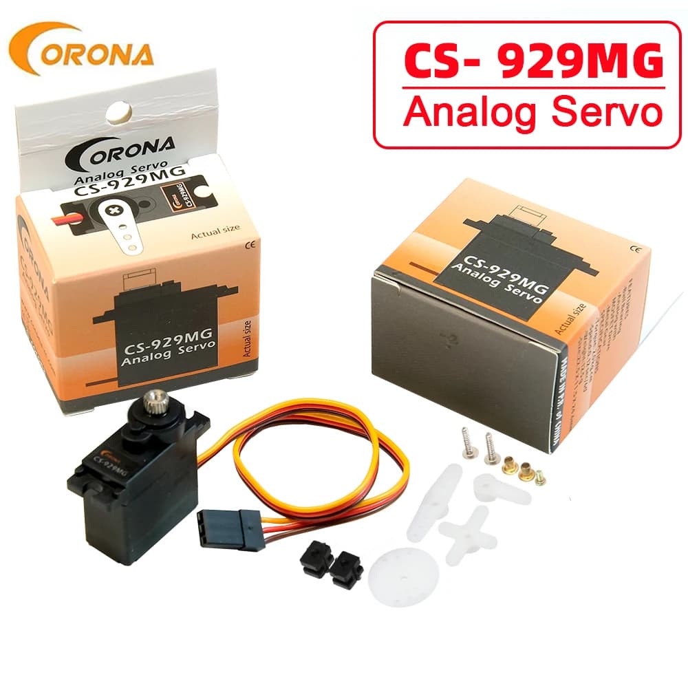 1 / 2 / 4 pezzi RC Servo Corona CS-929MG CS929MG 13.5G Metal Gear Simulare SERVO sterzo per modello RC aereo elicottero