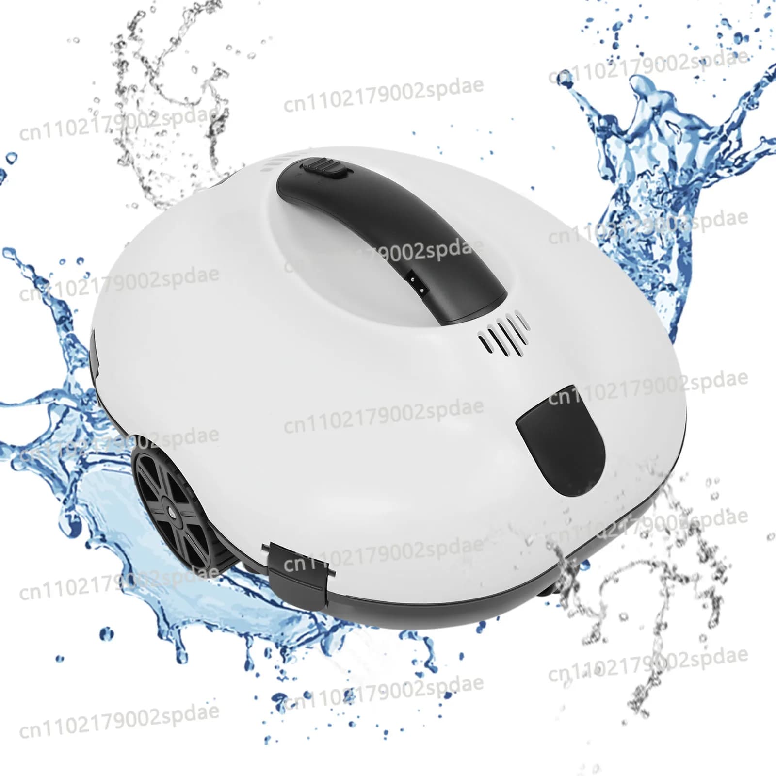 Pool Cleaner Cordless Robotic Pool Cleaner Vacuum IPX8 Waterproof Recharge 130 Mins Self Parking for Flat Ground Pool