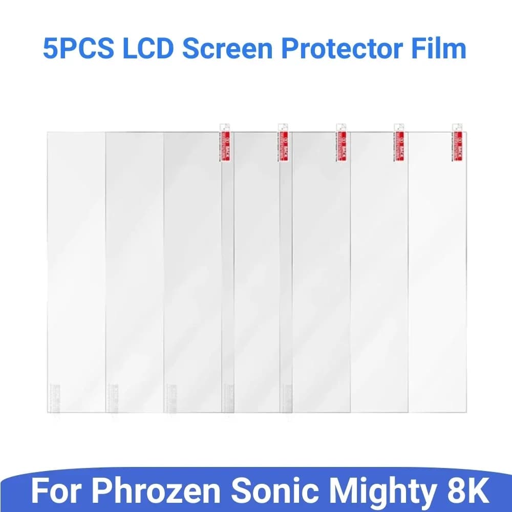 5 Pieces Protective Film Anti Graffio for LCD Screen Phrozen Sonic Mighty 8K - 3D Printer Accessories Resin