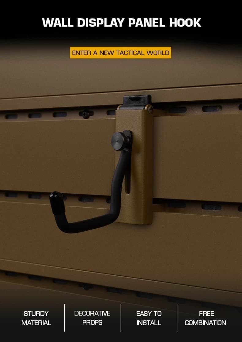 Ganci per tabellone da parete tattici da 2 /4 pezzi, espositori per cintura con gilet per casco, rack per schede, ganci, ganci in acciaio pesante