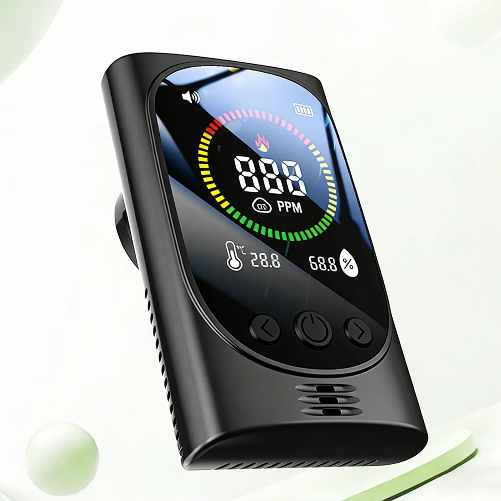 4-in-1 Air Quality Monitor with Digital Display Plug-in Carbon Monoxide Detector Real-Time CO Monitor for Home Kitchen RV Travel