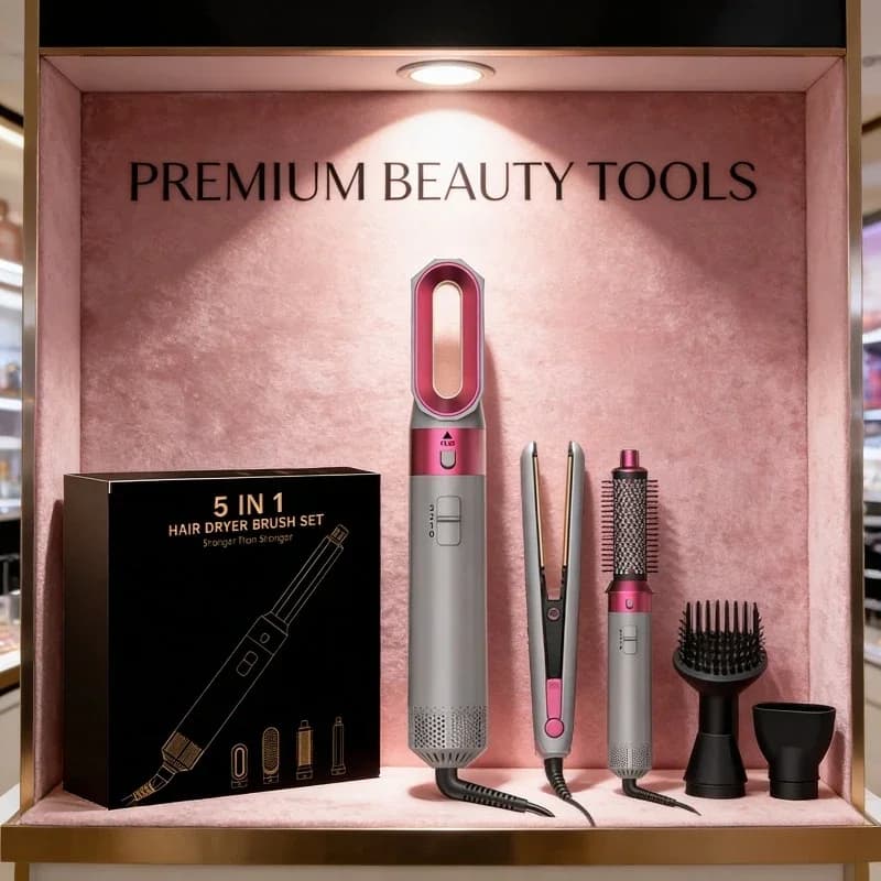 New Hair Multi Styler 5 in1 Hair Straightener Hair Brush Hair Brush for Daily Use