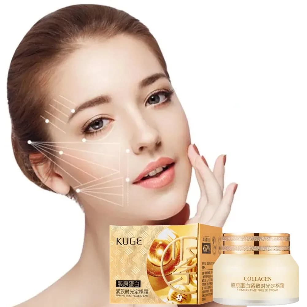 Face cream with double collagen reparation Deep moisturizing brightening cream Face firming and lifting Care of Korean skin