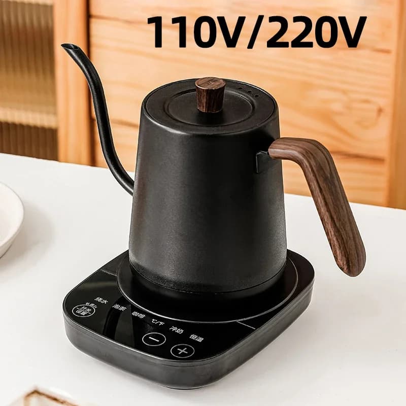 1000 W 800 ml Hand Prepared Coffee Kettle Smart Teapot Temperature Control Pot Quick Heating Kettle