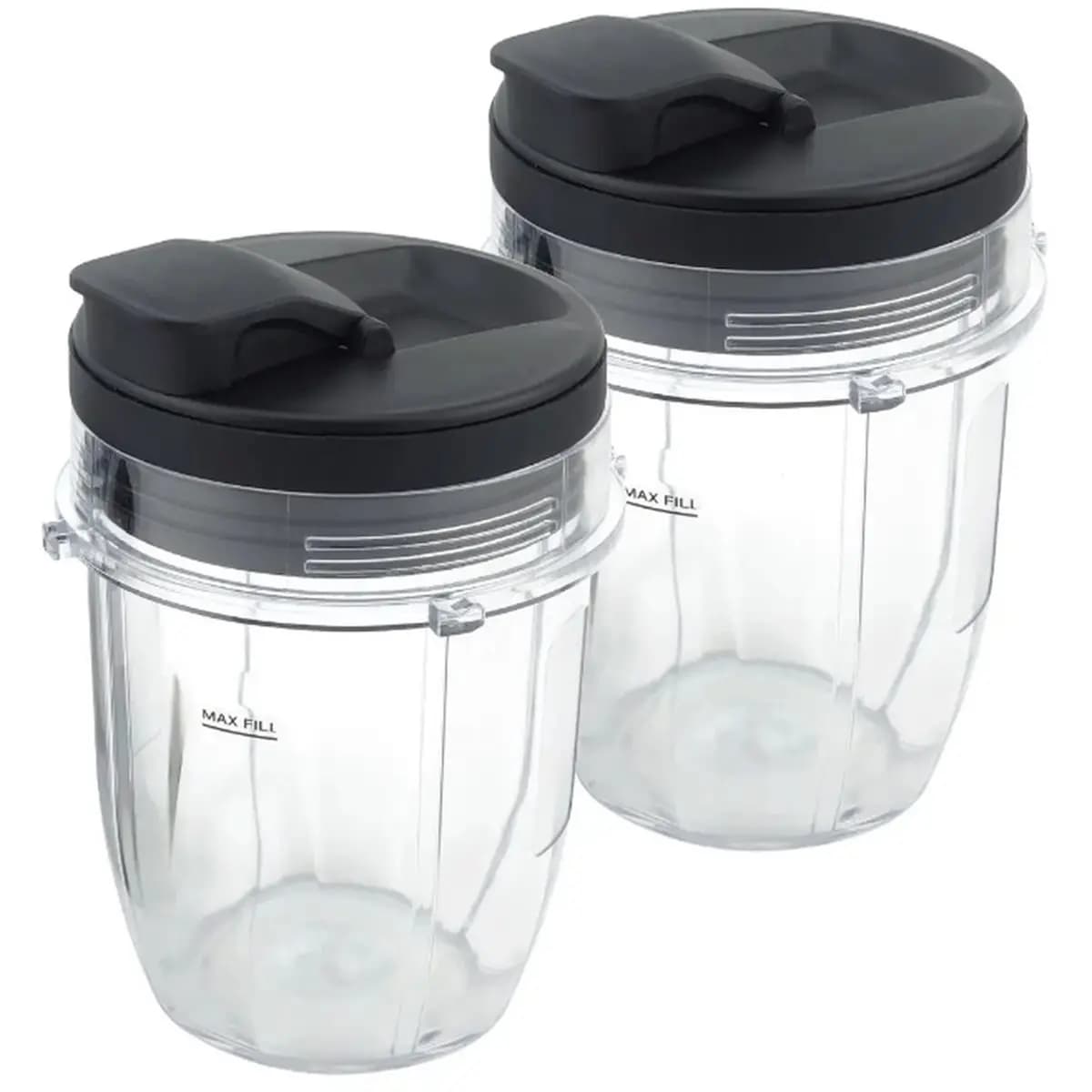 update. 2 Pack 12 Oz Cup Replacement Parts Compatible for Nutri Ninja Auto-IQ Blenders 426KKU450 with Cover Lid