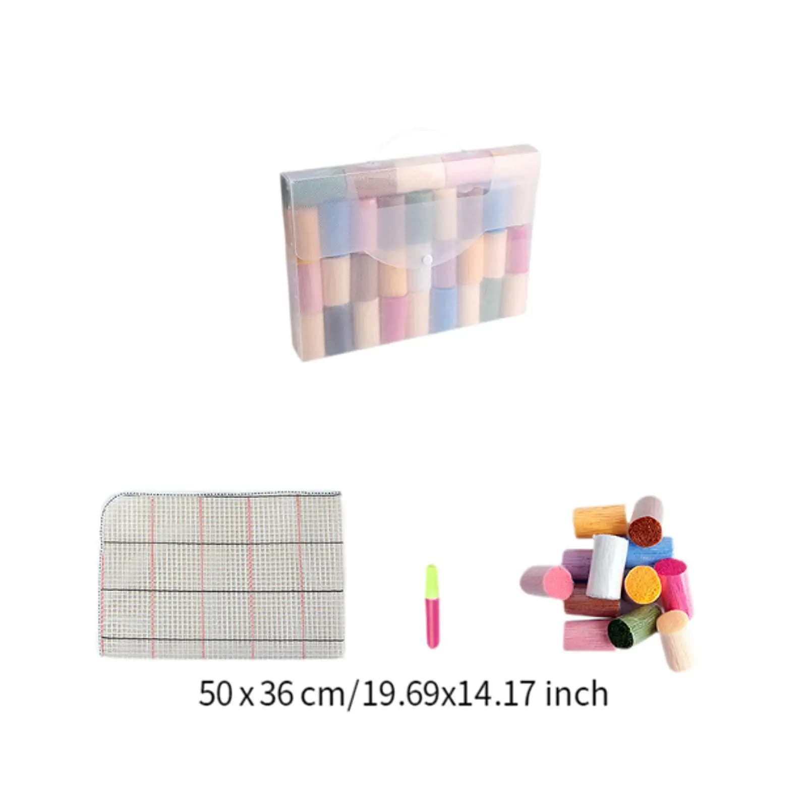 Kit Fai-da-Te per Tappeto all'Uncinetto a Forma di Mongolfiera, Set per Latch Hooking per Principianti, Kit di Ricamo per Tappeti per Bambini e Adulti