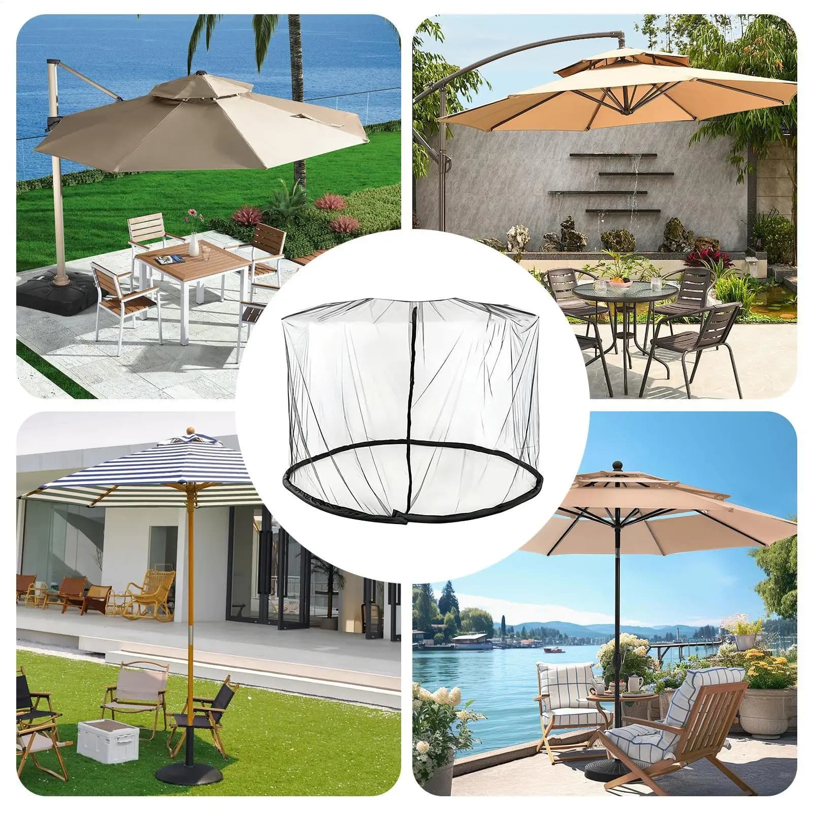 Outdoor Fly Net Mesh Canopy For Gnat Portable Fly Netting For Patio Balcony Porch Garden Outdoor Backyard Camping Fishing Hiking
