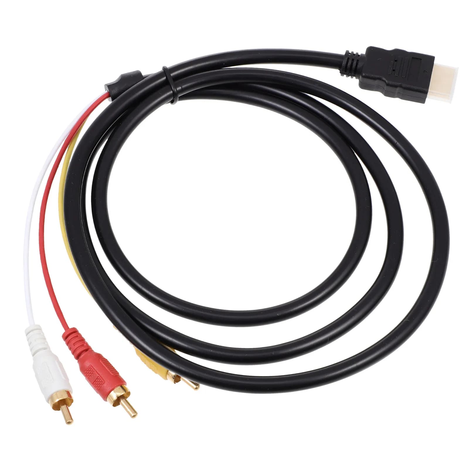 Cavo Adattatore Video da AV a HDMI in Materiale Solido per Trasmissione Stabile del Segnale, Connessione DVD TV Proiettore