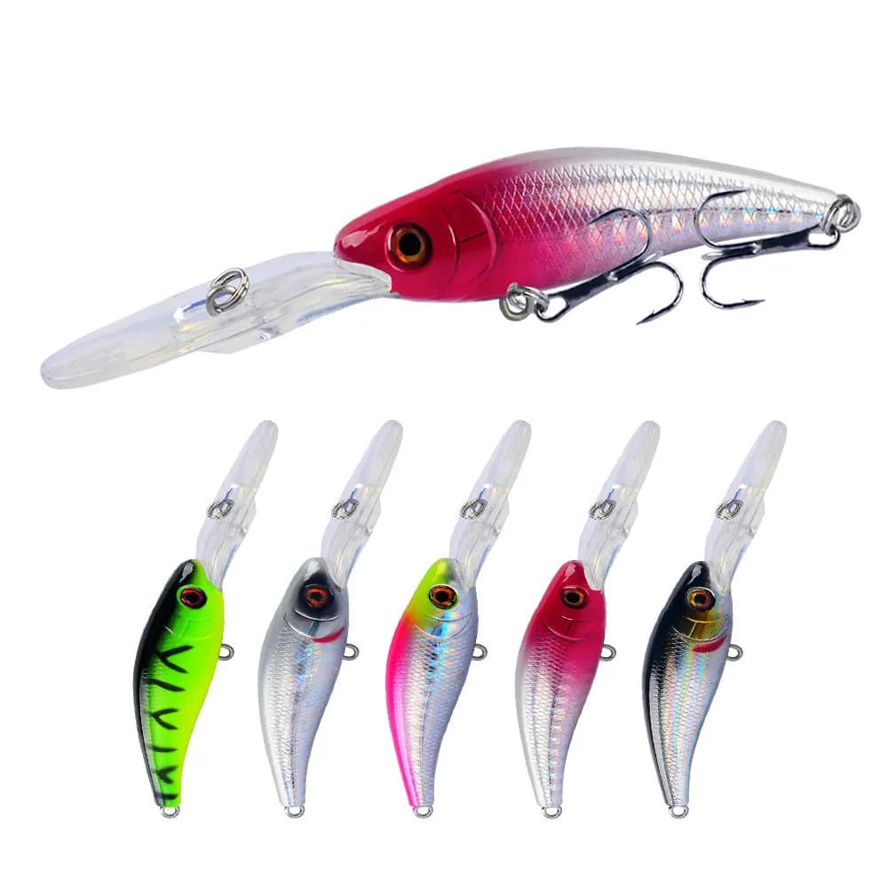 1pc Minnow Fishing Lure 10CM 8G Pesca ganci Fish Wobbler Tackle Crankbait artificiale giappone Hard Bait Swimbait
