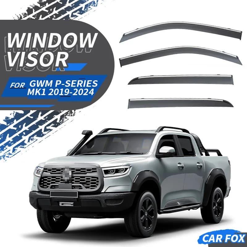 Per Great Wall GWM P-Series 2019+ Finestra di automobile Visiera Tenda Shelter Parabrezza Finestrino laterale Pioggia Parasole Accessori auto