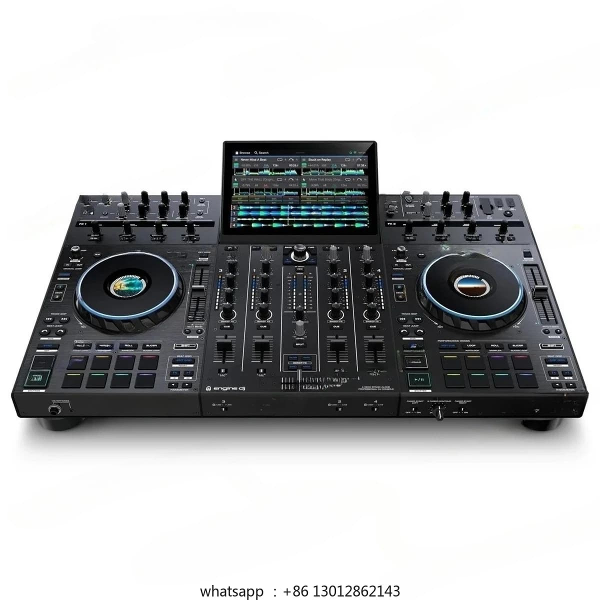 Standalone DJ Controller Mixer 4 Decks Performance Sampler FX Touchscreen Beatport Link Streaming
