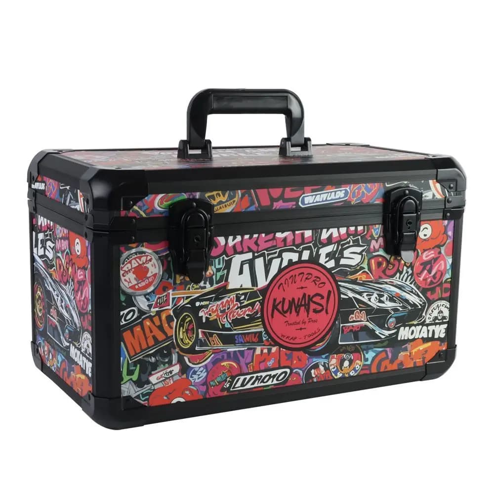 Kunaisi Set di Strumenti per Applicazione Pellicole, Speciale per Car Wrapping/Copertura Invisibile, Porta Squeegee, Organizer per Strumenti Graffiti