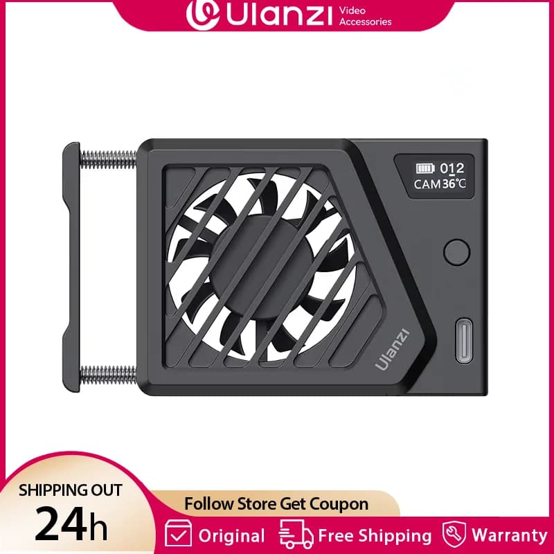 Versione aggiornata Ulanzi CA25 Ventola di raffreddamento della fotocamera Radiatore Kit di registrazione 4K Dissipatore di calore per Sony ZV-E1 R6 Mark II FUJIFILM XT4 Nikon