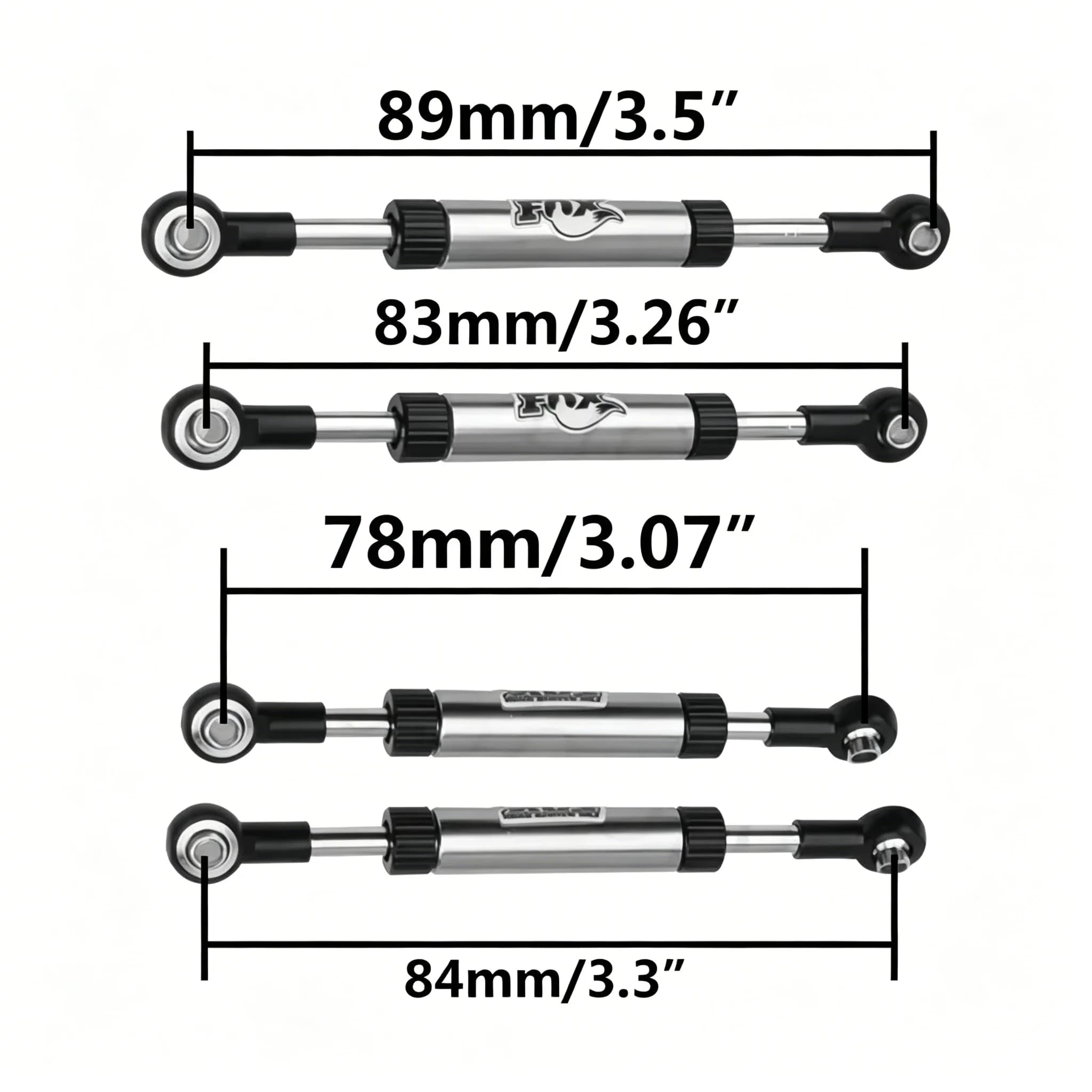 Asta di Collegamento Servo Regolabile in Metallo per TRX4 SCX10 Gen8 D90 1/10 RC Crawler, Parti di Aggiornamento per Sterzo