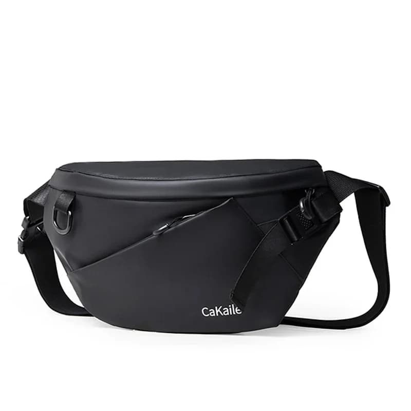 Marsupio da uomo da strada Borsa a tracolla in nylon Borsa a tracolla Borsa da petto Marsupio Casual da viaggio all'aperto da uomo Borse con cintura Tasca per telefono