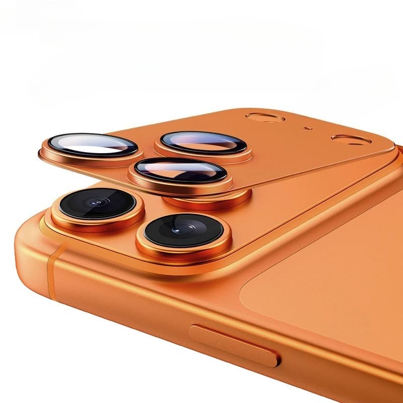 1-5PCS Protezione per fotocamera in metallo in lega di alluminio 3D per IPhone 17 Pro Max Anello antigraffio per obiettivo in vetro temperato Pellicola copertura completa