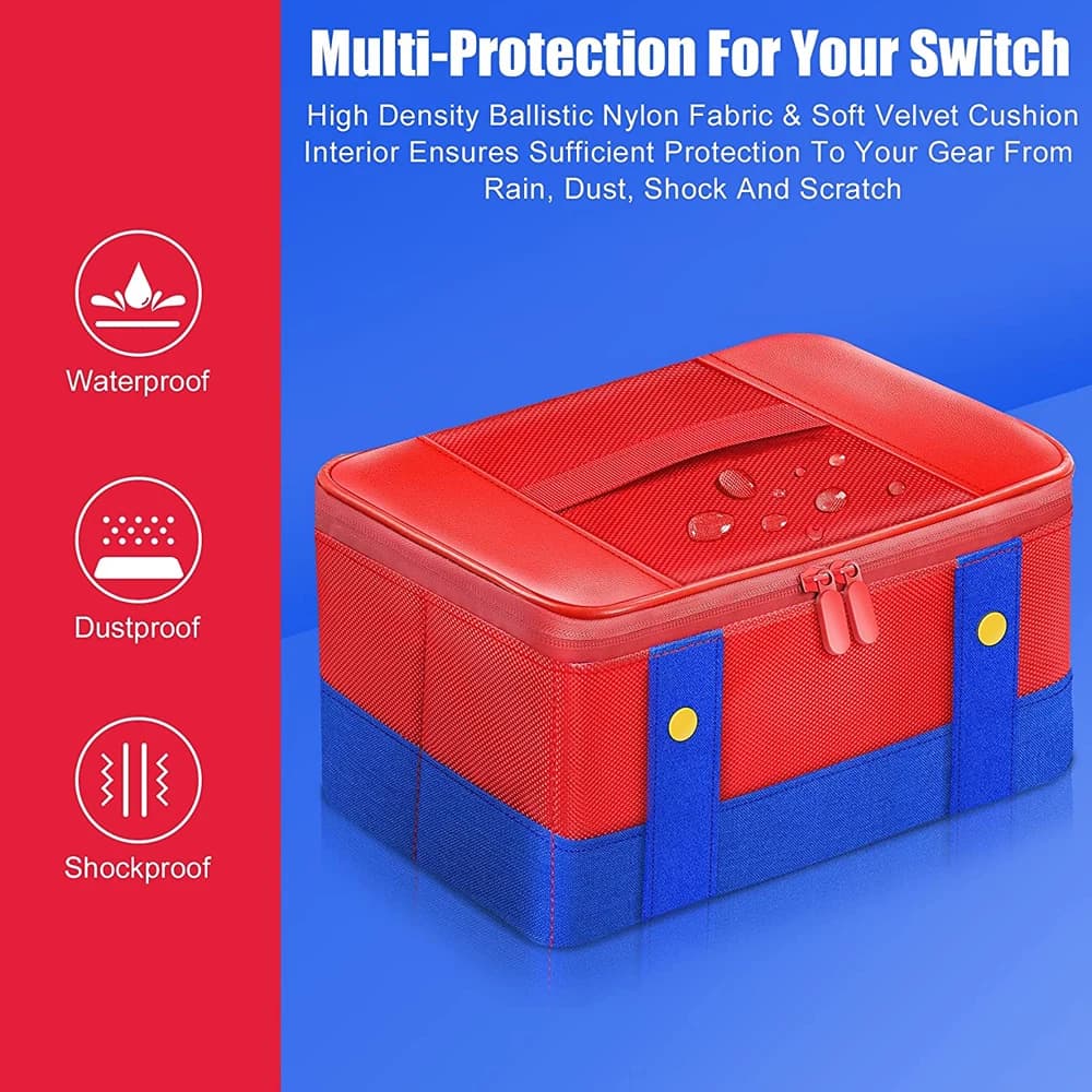 Custodia da trasporto e portaoggetti per Nintendo Switch compatibile con la console completa Ideale per Viaggi e Protezione