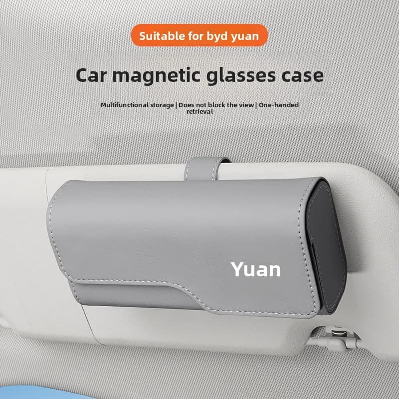 Adatto per custodia per occhiali da sole per auto BYD Yuan PLUS/PRO/EV, accessorio multifunzionale per riporre interni auto per occhiali da sole