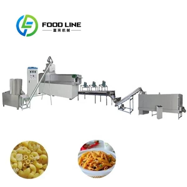 Commercial Italian Pasta Making Line Penne Macaroni Extruder Machine For Production Plant industrial automatic high efficiency