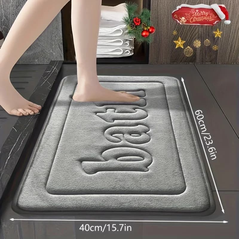 Tappetino da bagno assorbente ultra morbido, antiscivolo, tappetino da bagno in memory foam di lusso - Tappeto da bagno spesso e ad asciugatura rapida - Comodo arredamento per la casa