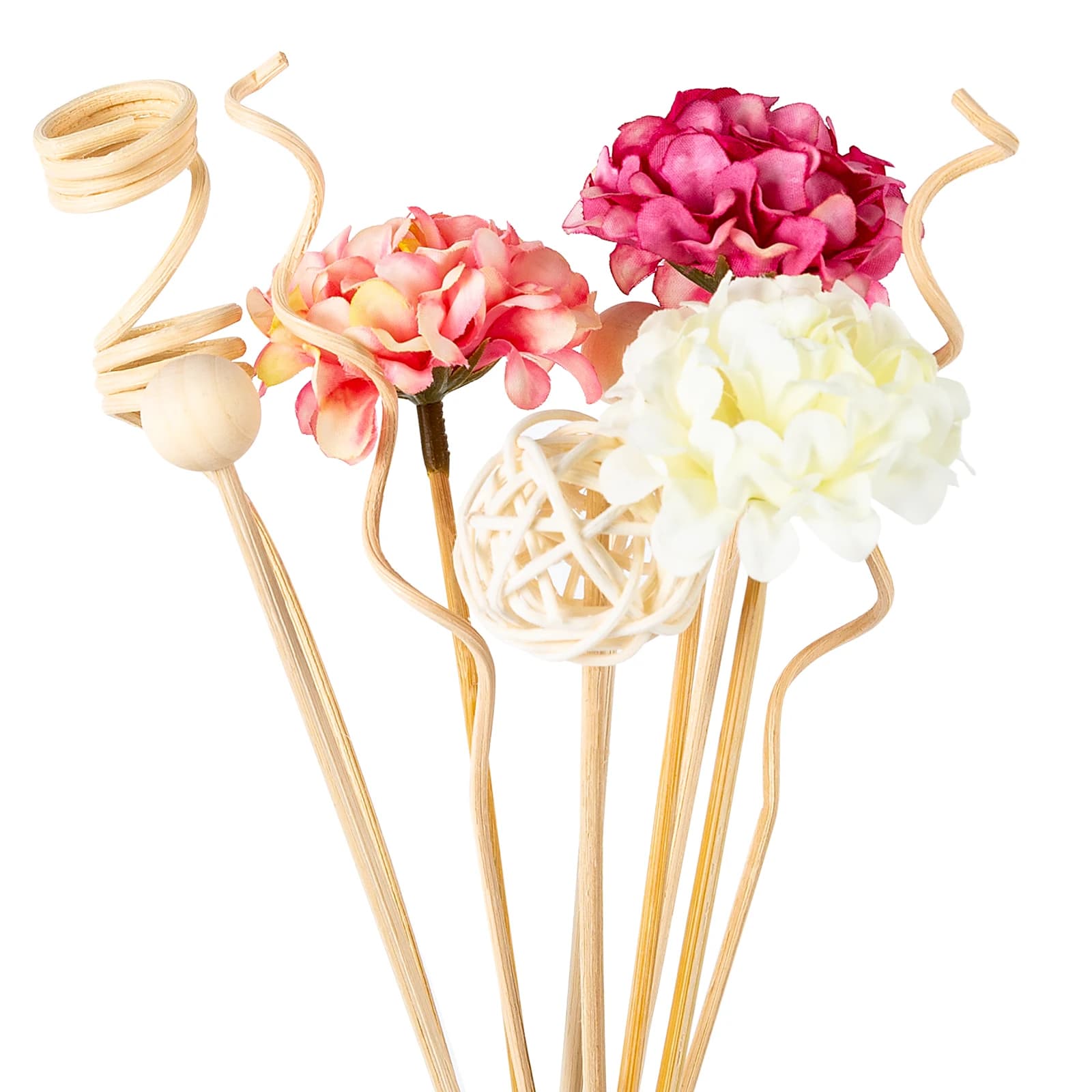 NUOVO 10 PZ Rosa Fiore di Ortensia Bastoni di Rattan Fragranze Senza Fuoco Reed Diffusore Bastone Ornamenti FAI DA TE Decorazioni Per La Casa