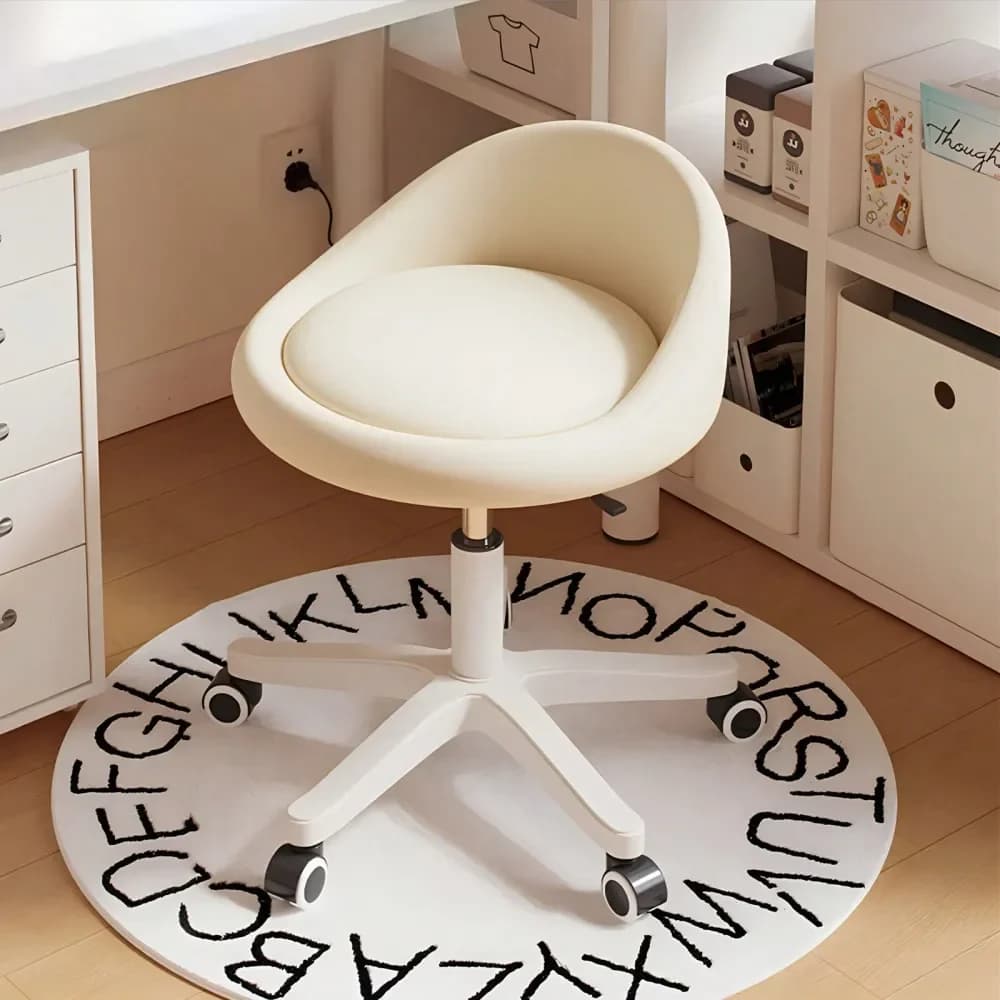 Sgabello Girevole Regolabile per Salone, Studio, Tatuaggi, Ufficio, Massaggi, Medicina, Estetica e Spa con Cuscino in PU e Schienale