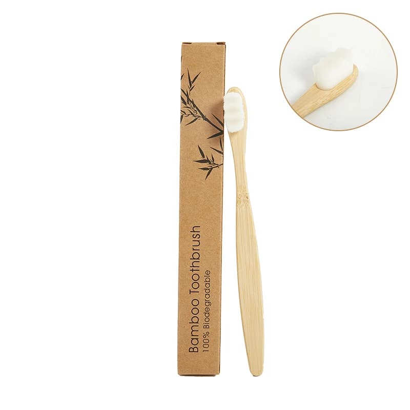 Ten Thousand Bamboo Toothbrush Ultra-fine Soft Toothbrush Adult Toothbrush Teeth Deep Cleaning Portable Oral Care Brush