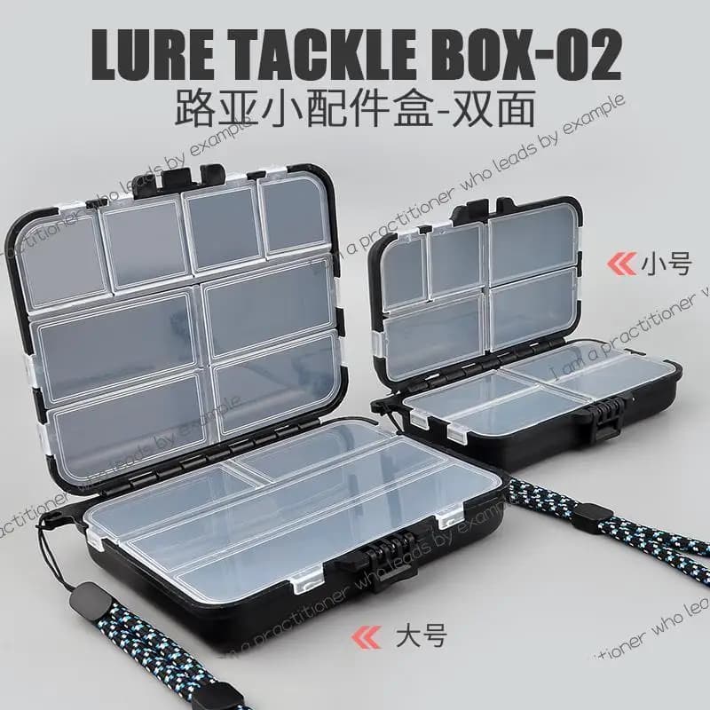 Box for small accessories Box for storing micro objects with fishing hook Portable double layer box Mini bait with sequins Small box for fishing gear