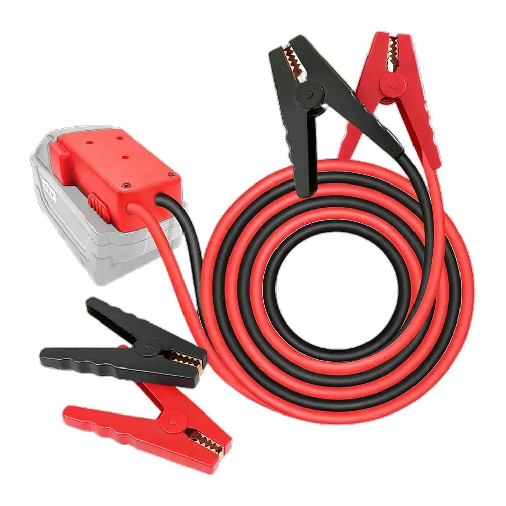 Adattatore per Batteria 18V con Morsetti per Cavi - Alimentatore di Emergenza per Veicoli