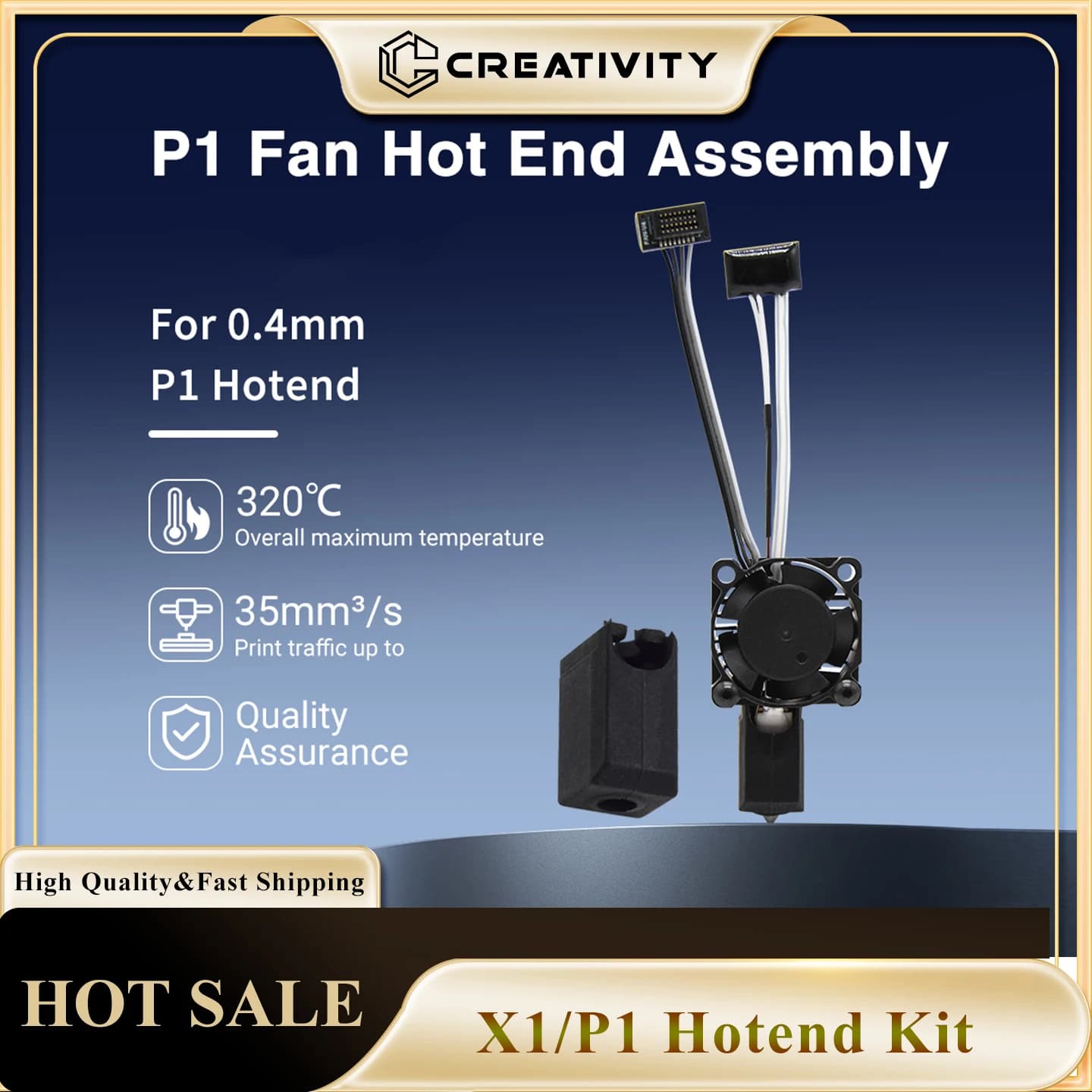 Hotend per Lab P1P X1C P1S X1, testina di stampa hotend aggiornata per stampa 3D, parti per stampante 3D Lab, ugello in acciaio temprato, ricambi per stampante 3D