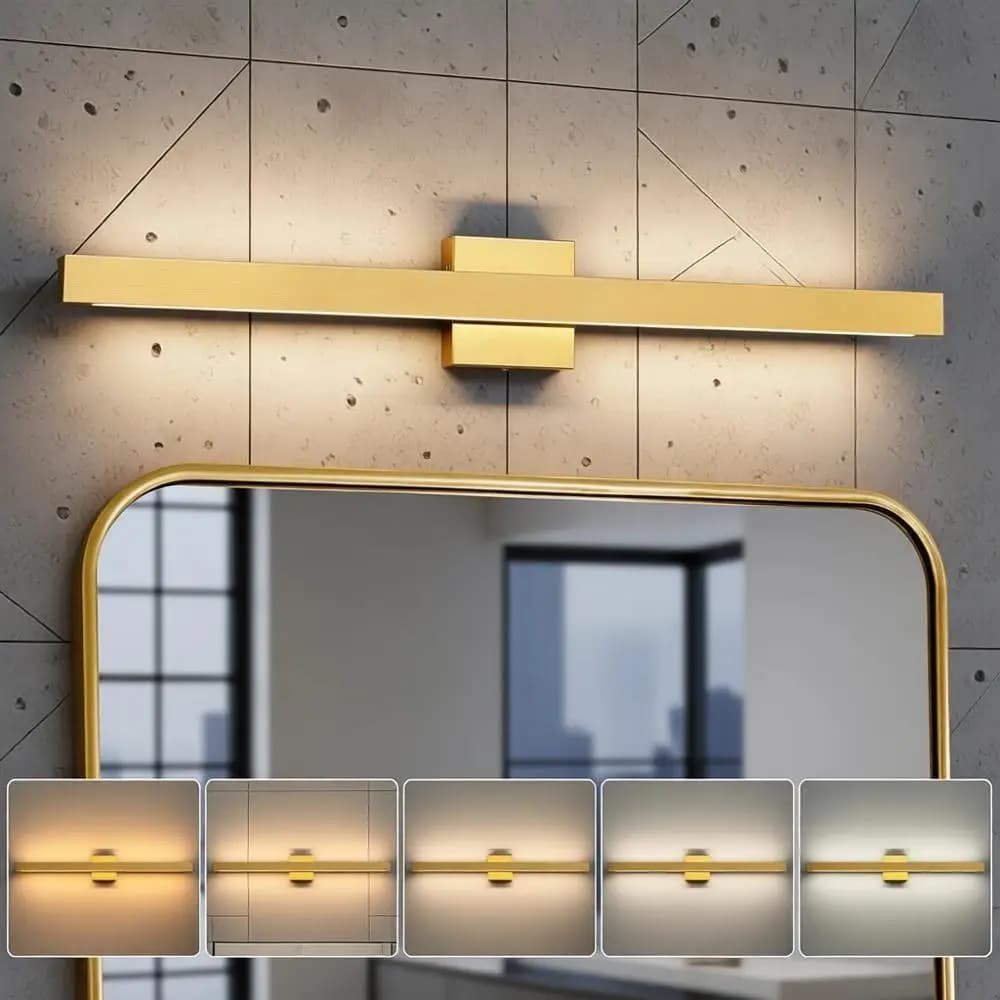 Barra Luminosa LED Dimmerabile da 32 Pollici 26W 5CCT per Specchio da Bagno, Adatta per Armadi e Camere da Letto