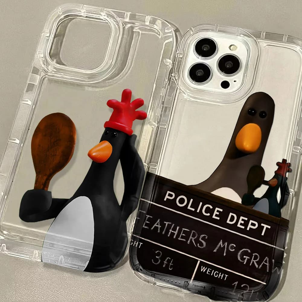 W-WallaceS Custodia per telefono G-Gromit carina per Samsung Galaxy S25 S24 S23 S22 S21 S20 S10 Note20 Note10 FE Ultra Plus 4G 5G Trasparente