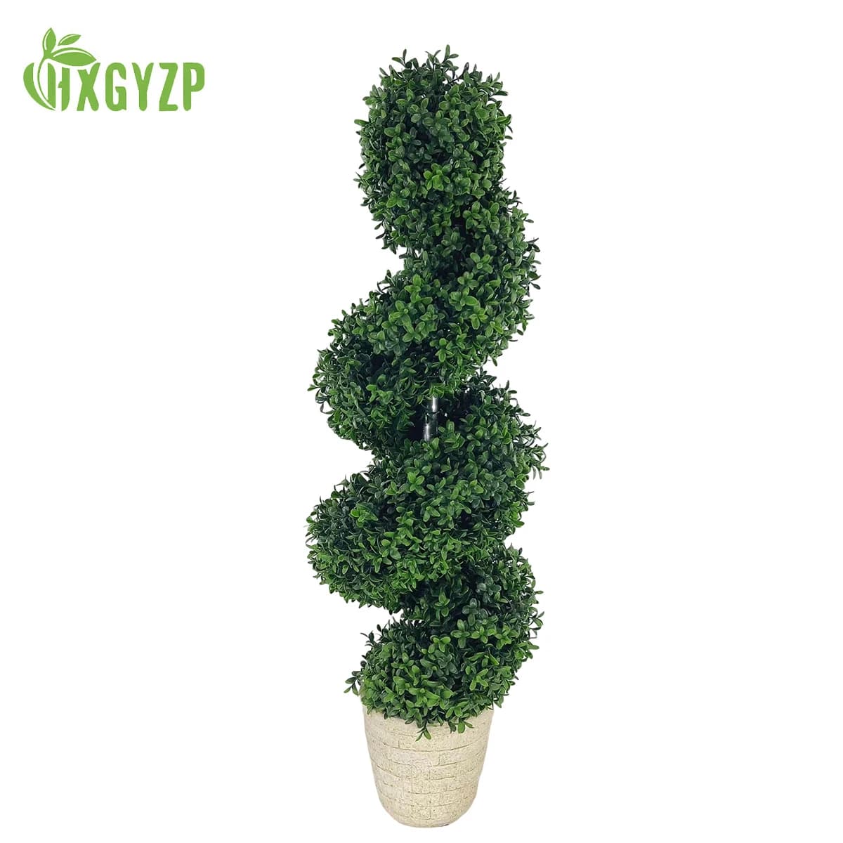 87cm artificiale spirale albero pianta grande bosso topiaria Bonsai cortile piante decorazione portico in vaso decorazioni per la casa all'aperto
