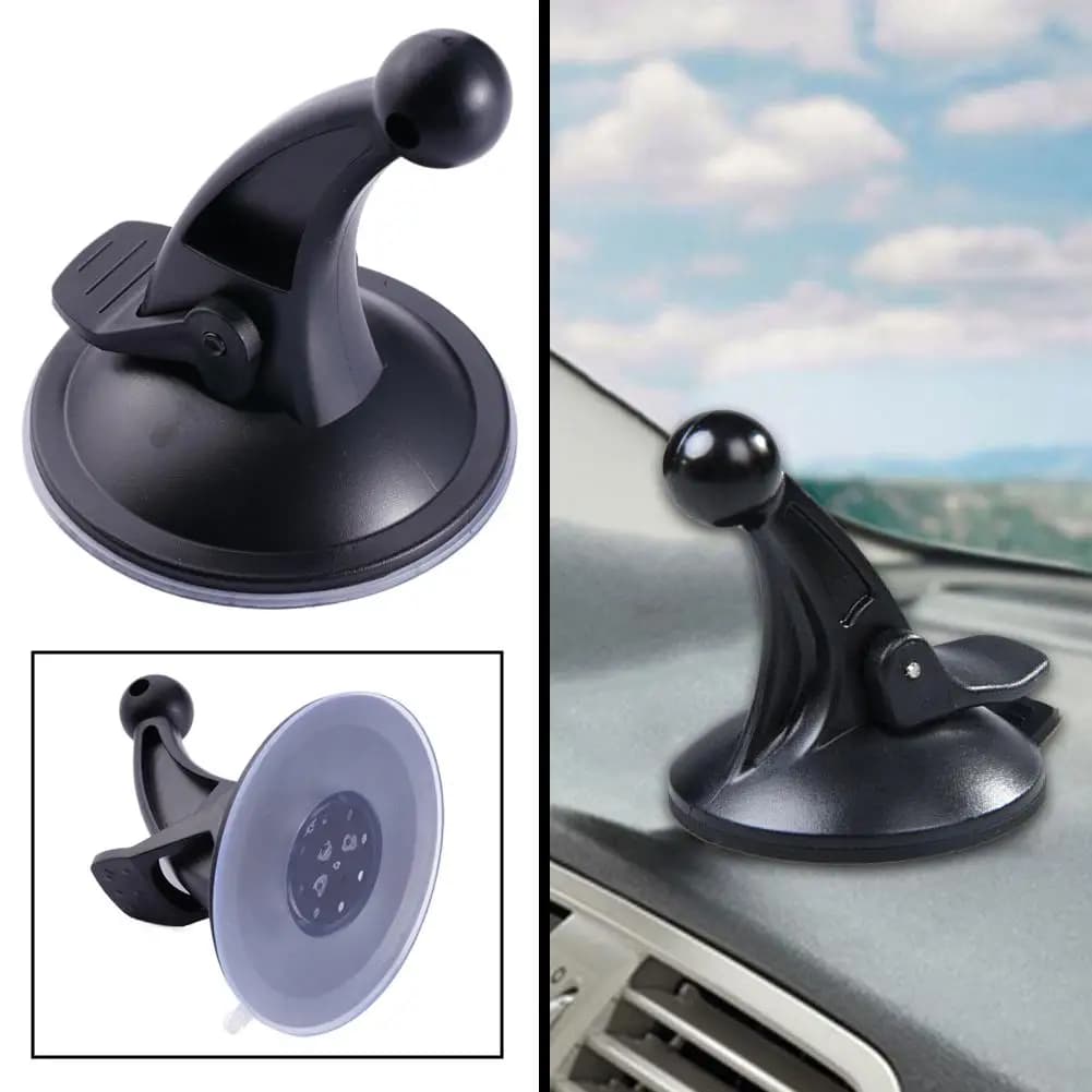 Universal 17mm Ball Head Car Phone Holder Base Vacuum Suction Cup Dashboard Mount Bracket Stand