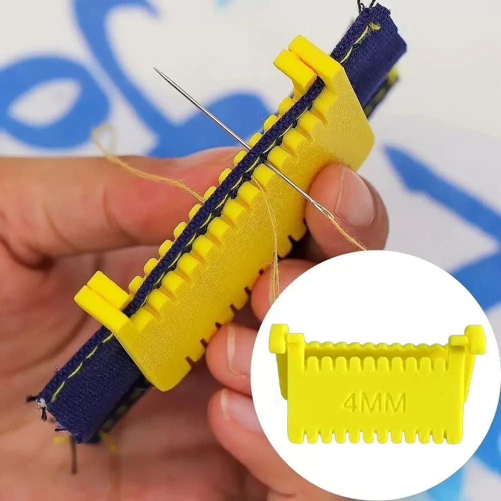 Sewing Guide Template Kit for Consistent Stitches Seam Guide Clip On Sewing Edge Guide Needle Gauge Portable Measuring Tool