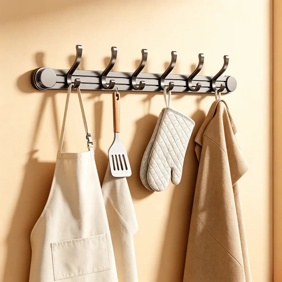 Bathroom Kitchen Suction Cup Hooks, No Drilling Door Wall Hangers