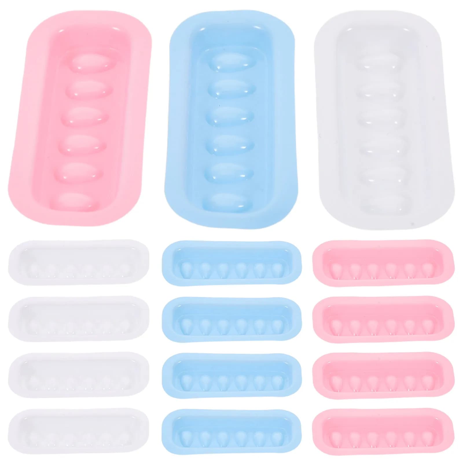 300 Pieces Plastic Containers for Eyelash Collar, Reusable for Application Extension Eyelash, Tray Wall decal for Beauty Salon, Supplies for Extension Eyelashes
