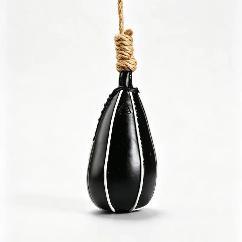Leather Boxing Speed Ball 0.5kg Durable Adjustable Height 360 Degree Rotating Universal Punching Bag for Training