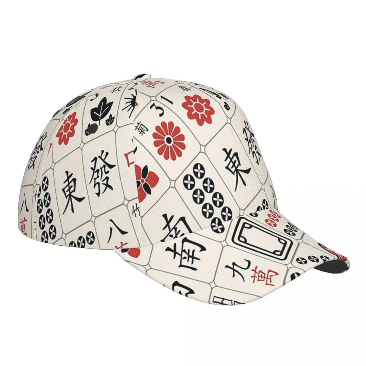 Mahjong Tiles Pattern Design Berretti da baseball Uomo Donna Cappelli Berretto casual regolabile per esterni Cappello da baseball streetwear Casquette