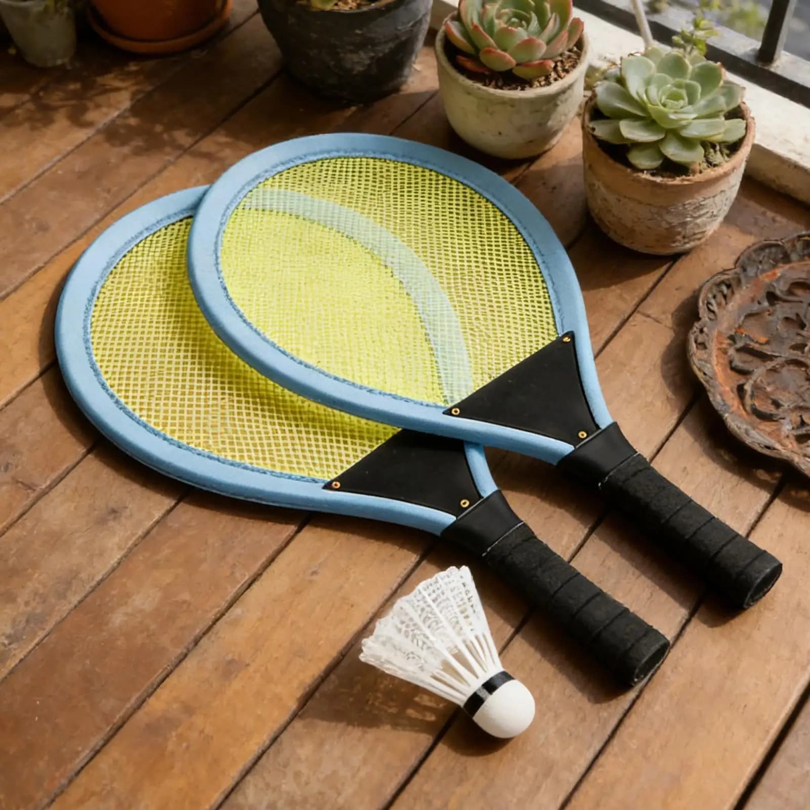 Set da badminton per bambini, racchette portatili, racchette da tennis per bambini dai 3 ai 12 anni, per ragazzi e ragazze, per interni ed esterni, casa, scuola materna
