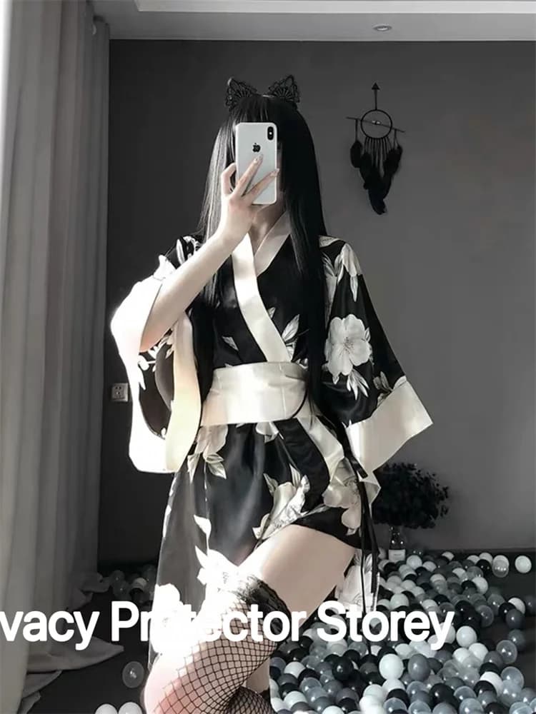 Costumi esotici Cosplay New Sexy Lingerie Kimono giapponese gioco per adulti 18 uniforme Sexy pigiama Kimono Sexy per le donne notte