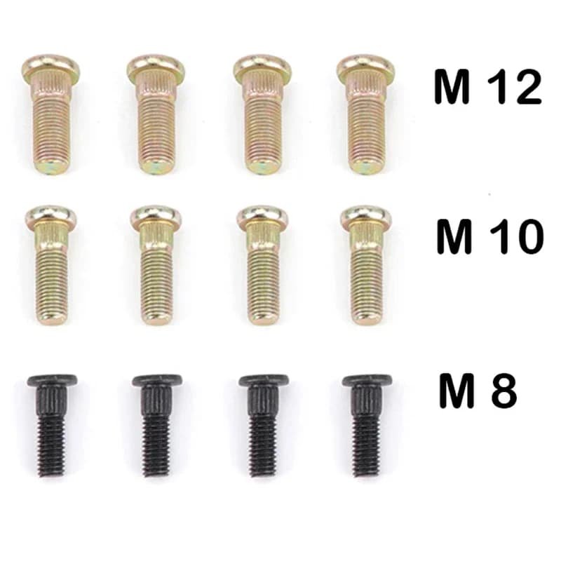 4 Pezzi Bulloni a Dente di Grado 10.9 in Acciaio M8 M10 M12*1.25 per ATV UTV Quad Kart Buggy - Ricambi