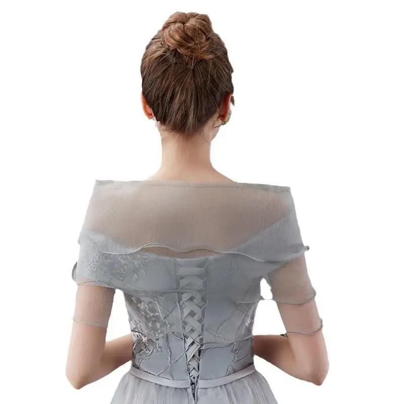 Nuovo Coprispalle da Donna per Feste Serale, Sciarpa Monocolore, Copricapo per Abiti da Sera, Mantella Leggera per Matrimoni e Feste